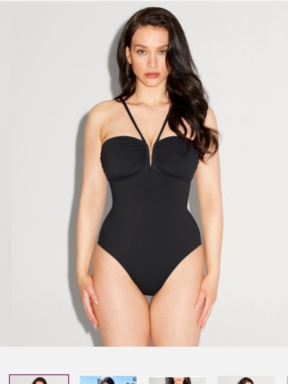 Black TA3 CONVERTY Swimsuit with Adjustable STRAPS